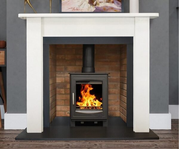 Ben Crom Fireplace 54" Ice White