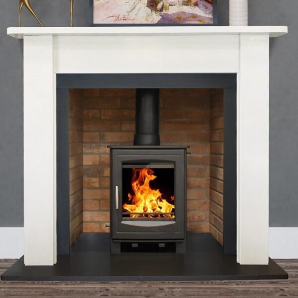 Ben Crom Fireplace 54" Ice White